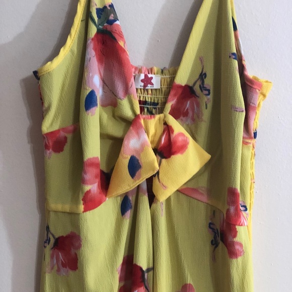 PLUS SIZE YELLOW FLORAL JUMPER - Picture 4 of 7